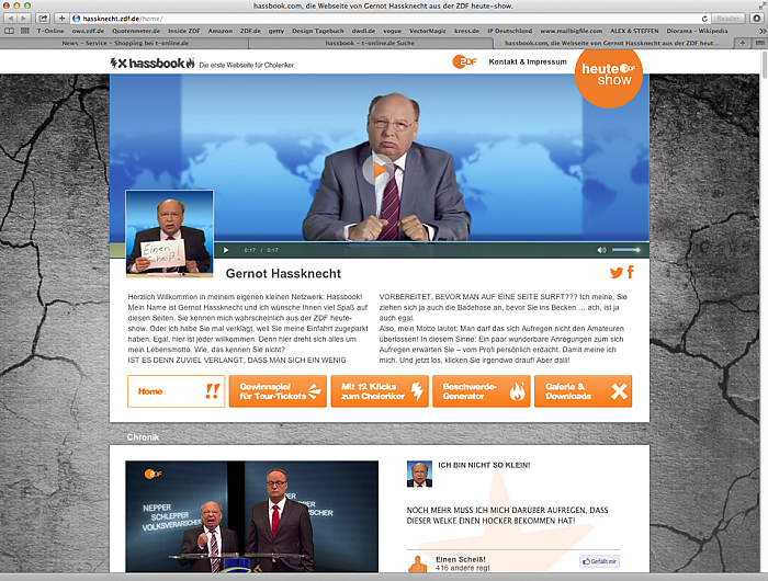 ZDF: Hassbook – Die erste Seite für Choleriker 