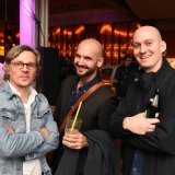 2016 Eyes & Ears Awards: v.l.n.r. Christian Mirow, Serhat Mansuroglu & Marc Rhiem, alle Mediengruppe RTL